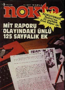 NOKTA Dergisi’nin 1987 yılında ‘MİT Raporu’nu yayımladığı sayı